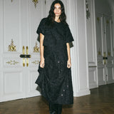 Reya lyhythihainen paljettipaita, Black