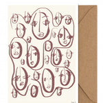 Paper Collective - Random Faces taidekortti A5