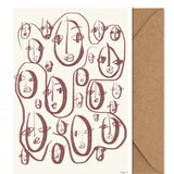 Paper Collective - Random Faces taidekortti A5