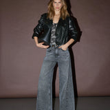 Gitt Crop Blazer, Black