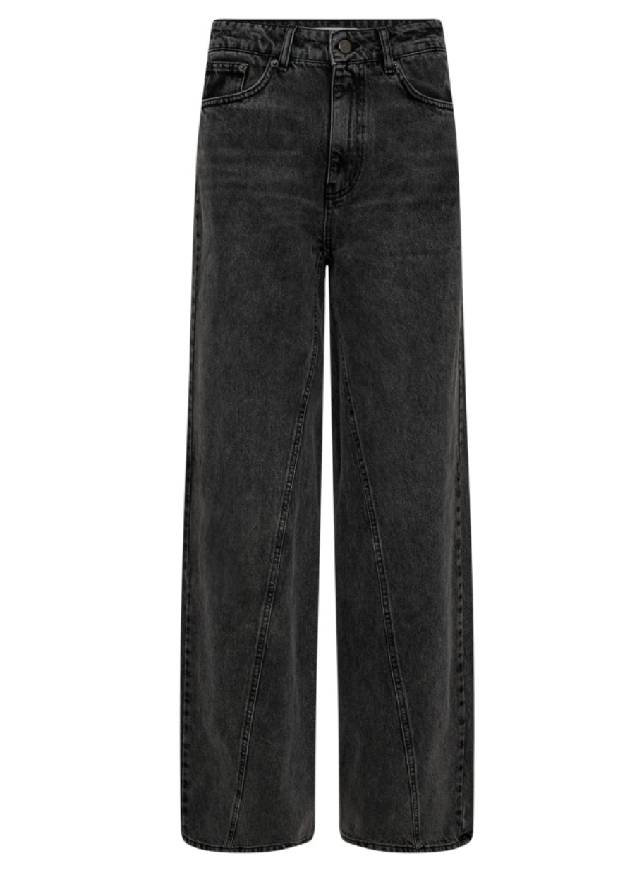 co'couture - VikaCC Wide Seam Jeans, black