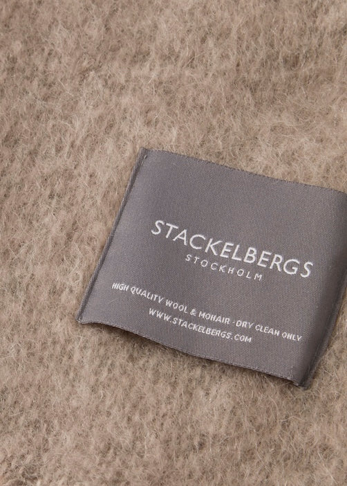 Mohair torkkupeitto, Light Taupe & Brindle Melange