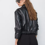 Gitt Crop Blazer, Black