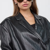 Gitt Crop Blazer, Black