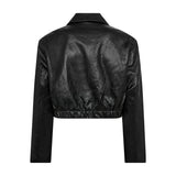 Gitt Crop Blazer, Black