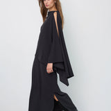 Falcon Drape Dress, Black