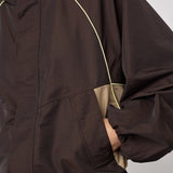 Alora Block Jacket, Dark Brown