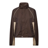 Alora Block Jacket, Dark Brown