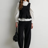 Loana Denim Barrel Jeans, Black