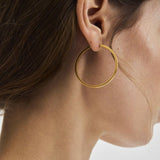 Circle Line Hoops, Gold