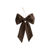 Raidallinen rusetti L, Brown