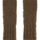 Cable Knit Vest ranteenlämmittimet, Dark Brown