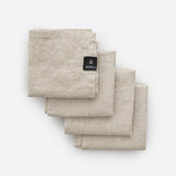 Pellavaservetit, 4kpl, Oatmeal