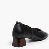 Zac Leather korkoballerinat, Black