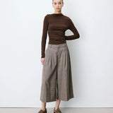 Arnold ruudulliset 7/8 housut, Beige