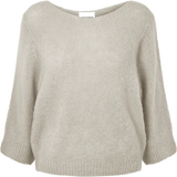 Heidy alpakkaneule vajaamittaisilla hihoilla, Beige