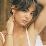 Hi Ho Gold Earrings, Gold