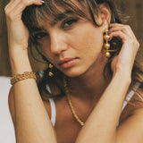 Hi Ho Gold Earrings, Gold