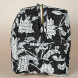 Kosmetiikkapussi XL, Floral Black
