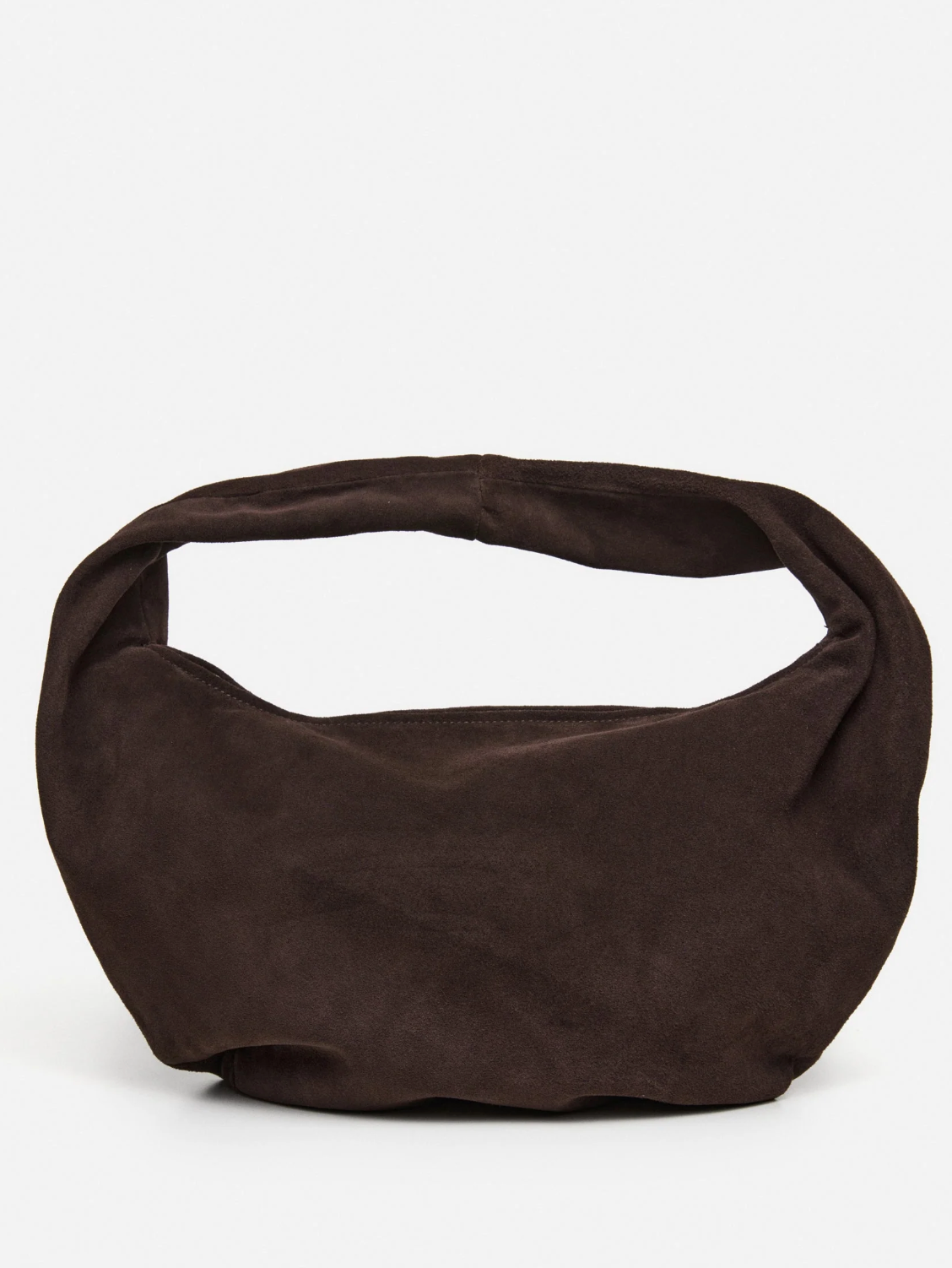 Flattered - Alva shoulder bag, suede chocolade