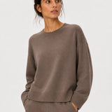 Venny O-neck pusero bambuneulosta, Brown