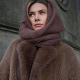 Atiya alpakkahuivi, Cocoa Brown