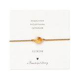 Gemstone rannekoru Citrine