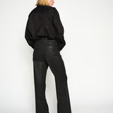 Dara Coated Pant Regular, Black