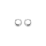 Mini Globe Huggies, Silver