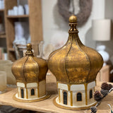 Joulutemppeli H39cm, Golden