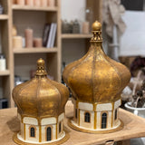 Joulutemppeli H39cm, Golden