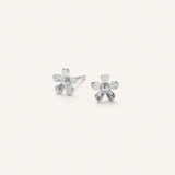 Mini Wild Poppy korvakorut, Silver
