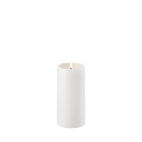 LED pöytäkynttilä kauluksella Ø7,8 H15 cm, White