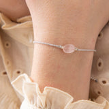 Gemstone rannekoru Rose Quartz