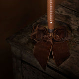 Samettinen rusetti Bow S, Mocca