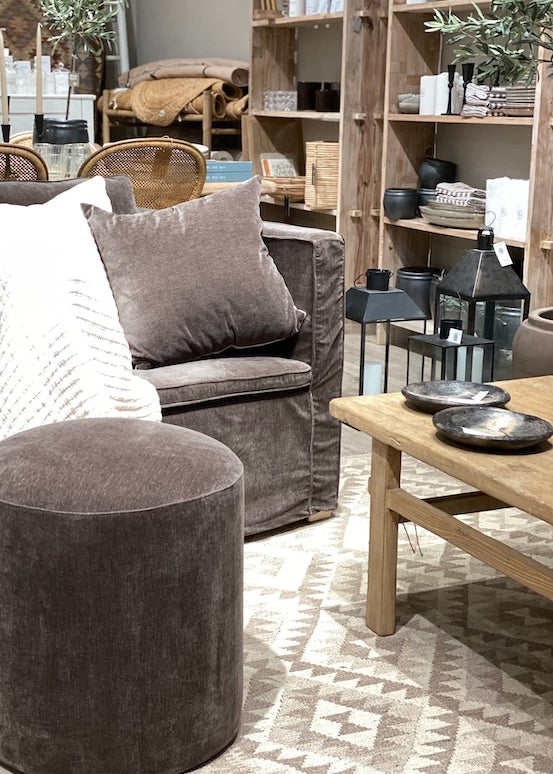 Pouf rahi 45x46, mocca