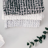 Vohvelikäsipyyhe, White