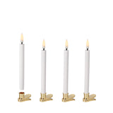 LED klipsikynttilät joulukuuseen (4 kpl)